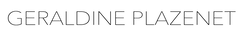 GERALDINE PLAZENET Logo